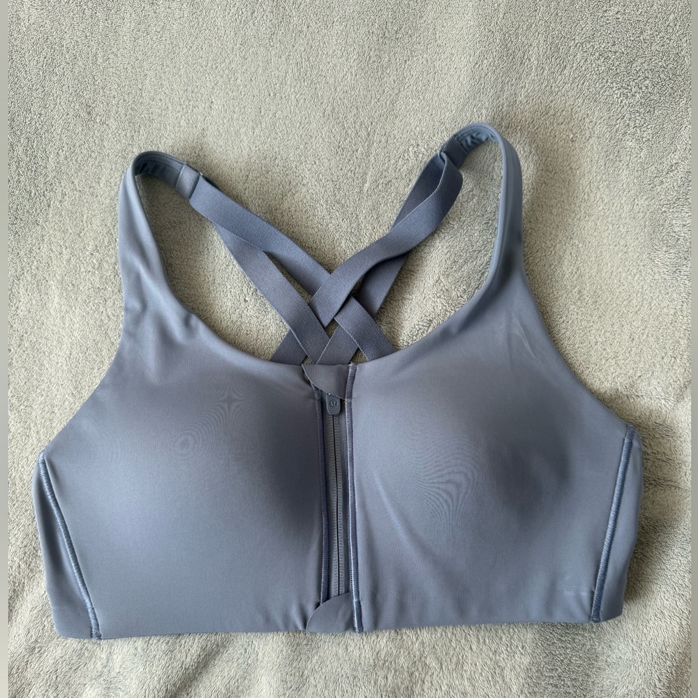 Lululemon zip up padded sports bra
